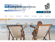 Tablet Screenshot of completeairsystems.com.au